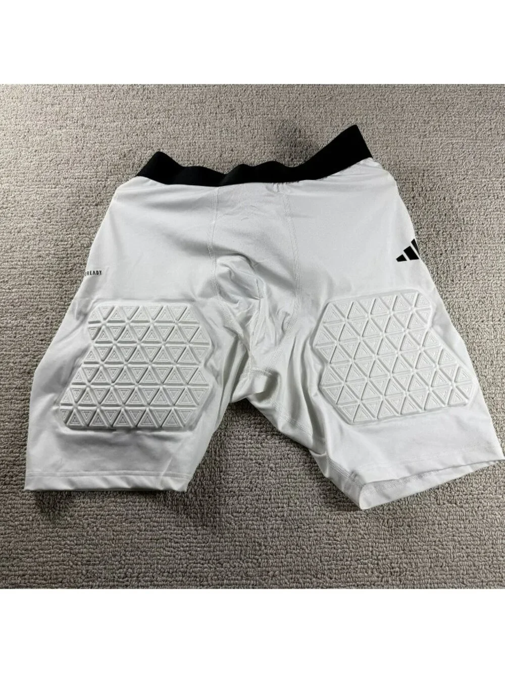 Adidas Aeroready Padded Football Shorts White Black Men’s Size 3XL